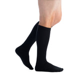 EvoNation Athletic Coolmax 15-20 mmHg Compression Socks, Black, Side View