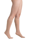 EvoNation Surgical Opaque 20-30 mmHg Knee Highs, Beige, Side View