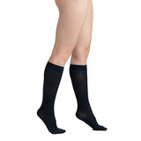 EvoNation Surgical Opaque 30-40 mmHg Knee Highs, Black, Side View