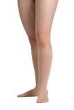EvoNation Surgical Opaque 20-30 mmHg Knee Highs, Beige, Front View