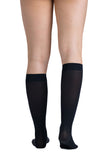 EvoNation Surgical Opaque 20-30 mmHg Knee Highs, Black, Back View