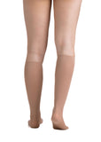 EvoNation Women's Microfiber Opaque 15-20 mmHg Knee High, Sand, Back View