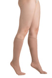 EvoNation Women's Microfiber Opaque 15-20 mmHg Knee High, Sand, Side View