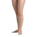 EvoNation Surgical Opaque 30-40 mmHg Knee Highs, Beige, Front View
