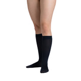 EvoNation Surgical Opaque 30-40 mmHg Knee Highs, Black, Front View