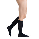 EvoNation Surgical Opaque 30-40 mmHg Knee Highs, Black, Side Alternate View